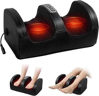 cotsoco Foot Massager with Heat, Foot Massager for Foot Massage and Calf Massage,Foot and Calf Massager with Roller, Feet Massager Suitable for Relax at Home or Office, Gifts for Mom Dad Women Men