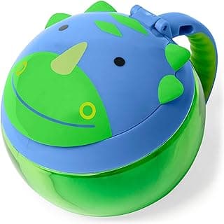 Skip Hop Baby Snack Container, Mealtime Snack Cup, Dino