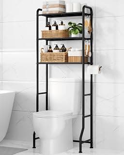 Bathroom, Laundry Room, Small Spaces, Families, Durable Metal, Black, 3 Tier
