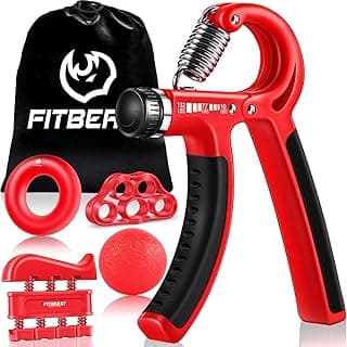 Perfect Gift Idea: FitBeast Grip Strengthener Forearm Strengthener Hand Grips Strengthener Kit - 5 Pack Adjustable Resistance