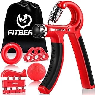 Perfect Gift Idea: FitBeast Grip Strengthener Forearm Strengthener Hand Grips Strengthener Kit - 5 Pack Adjustable Resistance