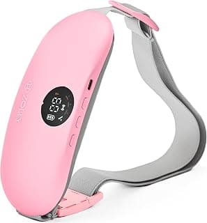 Menstrual Heating Pad for Period Cramps – Portable Heating Pad for Period Cramps Relief with Heat & Massage, Wearable Cordless Warmer for Pain Relief, Rechargeable & Wireless for Women