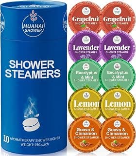 Shower Steamers Aromatherapy 15 Pack, Self Care Relief Gifts | Luxury Home Spa Gifts for Mom Women Her Wife, White Elephant, Self Care- Relaxation, Travel Essentials