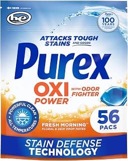Attacks Tough Stains and Odors, Enhanced with Oxi Power, Fresh Morning Scent, Pre-Measured Single-Dose Format