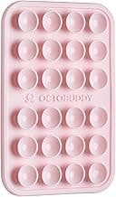 OCTOBUDDY Classic - Silicone Suction Phone Case Adhesive Mount - Hands-Free, Strong Grip Holder for Selfies and Videos - iPhone and Android Compatible - 2.25″ x 3.25″, Chalk Pink