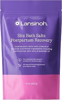 Perineal Soak with Epsom Salt, Aloe Vera, Lavender & Frankincense Oil