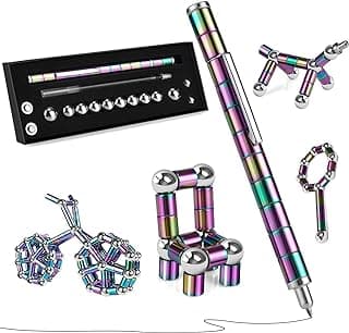 This Solves the Problem: LARAH Color Fidget Pen Toy, Sensory Tool EDC Fidgeting Game for Adults, Cool Gadget Best for Stress and Anxiety Relief and Kill Time,Novelty Gifts for Teen and Adults