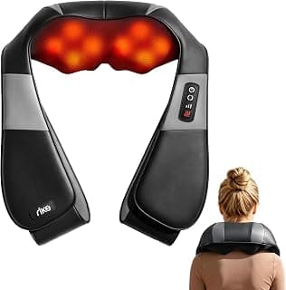 FSA Eligible Item, Corded Neck and Back Massager Kneading with 3 Speeds 3 Heats, Birthday Gifts for Women Men for Home Office