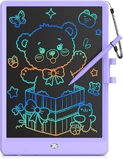 10 Inch LCD Writing Tablet for 3-8 Year Olds - Electronic Drawing Pad and Doodle Board as Educational Birthday Gifts for Girls and Boys (Purple)