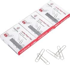 Large paper clips for office, school and personal use, conveniently packed in 3 boxes of 100 each.