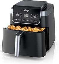 Ninja XL Air Fryer with MaxCrisp | 6.5 QT Capacity | 6-in-1 Max Crisp, Air Fry, Roast, Bake, Reheat & Dehydrate | 450°F Temp | 1750 Watts | Nonstick Basket, Crisper Plate & Recipe Guide | Grey | AF181