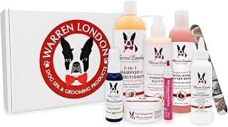 Warren London Ultimate Dog Spa Gift Box – 8-Piece Grooming & Pampering Kit | Hydrating Butter, Exfoliating Butter Wash, 2-in-1 Shampoo, Paw Defense Wax, Wet Kiss Cologne, Pawdicure Tools | Gift Set