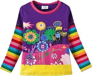 π Rainbow Bright: Score This Adorable Girls' Long Sleeve Top for Just $10.79!