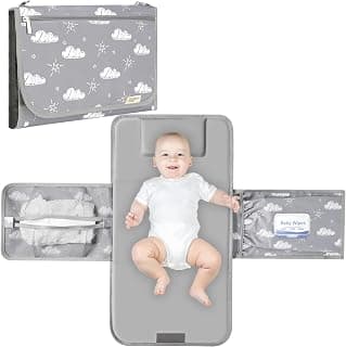 Extra Large with Wipes Holder, Diaper Changer with Shoulder Strap