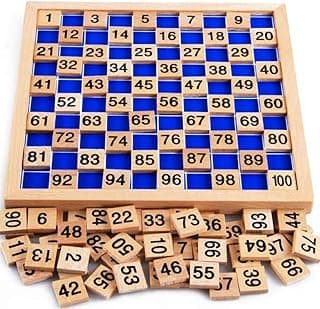 This Solves the Problem: Wooden Hundred Board Montessori Math Counting Toys, 1-100 Numbers Kindergarten Preschool Learning Educational Game for Toddler Kids (Hundred Board)