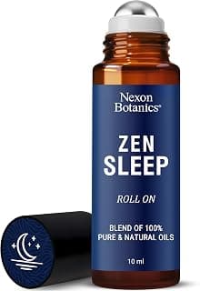 Zen Sleep Essential Oil Roll On 10-ml - Calming Blend for Deep Sleep | Pre-Diluted Easy-to-Use Roller Ball for Serenity With Lavender, Rosemary and Orange Oils - Nexon Botanics