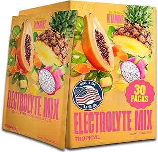 Oral Rehydration Solution, Sugar Free Electrolyte Mix, Hydration Drink and 72+ Trace Minerals, Made in USA, Doctor-Formulated