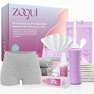 This Solves the Problem: 20 Pcs Mom Postpartum Essentials Recovery Kit, Hospital Bag Must Haves for New Mom, Postpartum Pads, Peri Bottle, Cooling Spray, Perineal Soothing Liners, Disposable Underwear, Hot&Cold Packs(Set)