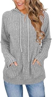 Sweaters for Women Long Sleeve Shirts Fashion Hoodies Pullover