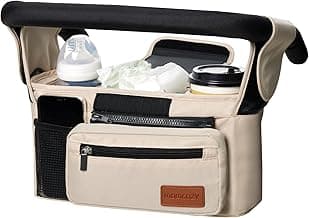 Detachable Phone Bag and Shoulder Strap, Fits for Uppababy, Baby Jogger, Britax, BOB, Umbrella, and Pet Strollers