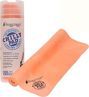 FROGG TOGGS Chilly Pad Cooling Towels for Face and Neck, 33"x13" | Keep In Your Backpack For Hours Of Evaporative Cooling Relief During Fitness, Beach, Pool, Basketball, Golf, Camping, Travel