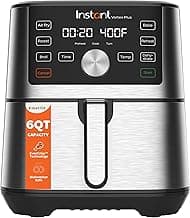 Instant Pot 6QT VORTEX Plus Air Fryer, 6-in-1, Air Fry, Broil, Dehydrate, Crisp, Roast, Reheat, Bake, Dishwasher-Safe Airfryer basket, from the Makers of Instant Pot, Stainless Steel