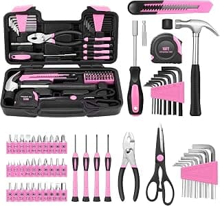 All Purpose Hand Tool Kit, General Small Tool Kit, for Home Garage, Office, College Dorm, Daily DIY Repairs, Household Use