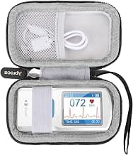 Aproca Case Compatible with EMAY Portable ECG Monitor Devices, Storage Portable Bag for Accessories -Black (Case Only)