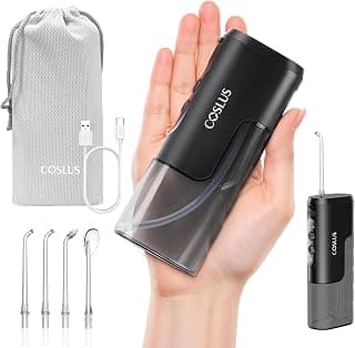 Cordless Oral Irrigator, Built-in Tip Storage, 4 Modes for Braces, Orthodontic, Sensitive Teeth, On-the-Go Use, IPX7