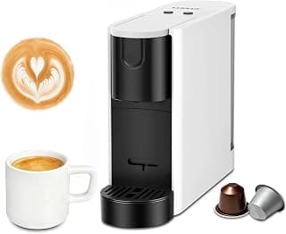 CHULUX RectoCafé Espresso Machine for Nespresso Original Capsule Pod, 20 Bar Professional Italian Pump Coffee Machine, Extra Mini Espresso Maker for Home & Office, White