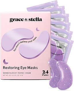 Restoring Gel Under Eye Masks with Hyaluronic Acid - Birthday Gifts for Women, Stocking Stuffers for Women - Vegan Skin Care