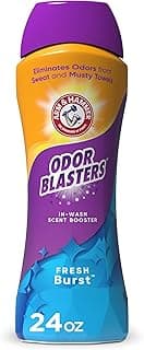 ARM & HAMMER Odor Blasters Laundry Scent Booster, Fresh Burst Scent, 24 Oz | In-Wash Laundry Fragrance, No Heavy Perfumes, No Dyes, No Parabens, Laundry Additive