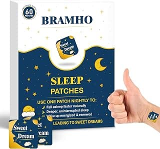Sleep Patches for Adults with Melatonin, Magnesium and Sour Cherry Extract - Plant-Based Sleep Aid - Easy to use Suitable for Both Men and Women-1 Box 60 Count-SP-02