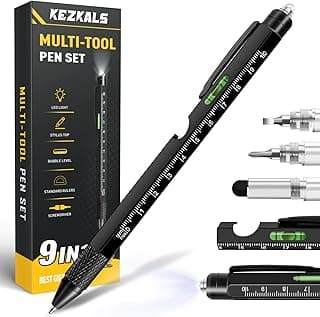 Birthday Gifts for Men, 9 in 1 Multitool Pen Mens Gifts for Him Dad | Stocking Stuffers for Men Adults, Birthday Christmas Gift for Adults, Mens Gift for Him Dad Boyfriend, Cool Gadgets Tools