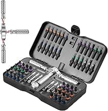 VMAN Ratchet Screwdriver Set, magnetic Screwdriver sets, S2 Steel Bits, DIY Combination Flexible Shaft, Suitable for Furniture Assembly, Precision Electrical Appliance Repair, Bicycle Tools