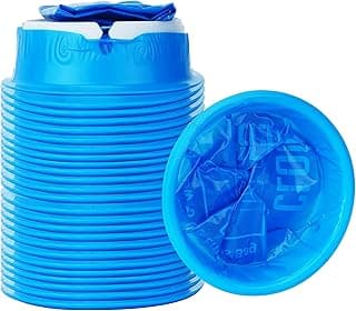 24 Pack Blue 1000 ml Emesis Bags Disposable for Kids | Vomit Bag for Morning Sickness, Portable Nausea Bag for Pregnant Women,Barf Bags with Leak Resistant Design car and Travel