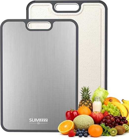 Price Drop: Titanium Cutting Board for Kitchen, Cutting Board Double Sided Food Grade, Pure Titanium/PP, Easy to Clean Large Size 16”×11”