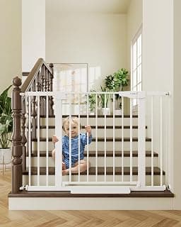Toddler Safety Essentials for the House, Mom's Choice Awards Winner-Easy Install Pressure/Hardware Mounted Pet Gate for Dogs