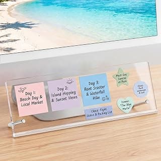 Computer Sticky Note Holder, Space-Saving Under Monitor, Movable & Reusable, Screen Saver for Office & Home Desktop Decor