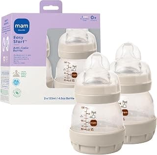 Dual Anti-Colic+ System Reduces Gas & Colic, Extra Slow Flow Breastfeeding-Like Nipple, Made in Europe, BPA & BPS Free