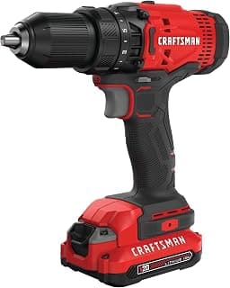 _SKIP_CRAFTSMAN V20 Cordless Drill/Driver Kit, 1/2 inch, Battery and Charger Included (CMCD700C1)