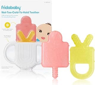 Teething Relief for 0-18 Months, Not-Too-Cold-to-Hold Baby Teether Design, BPA-Free