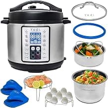 Yedi 9 in 1 Electric Instant Pressure Cooker, 6 Qt, Stainless Steel