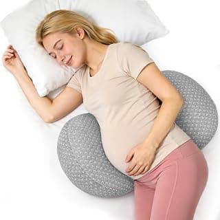 Amazon Deal Alert: Pregnancy Wedge Pillow for Sleeping, Adjustable Maternity Pillow for Side Sleepers, Supports Back, Belly & Hip, Ideal for Pregnant Women, Bamboo Rayon Removable Cover, Grey