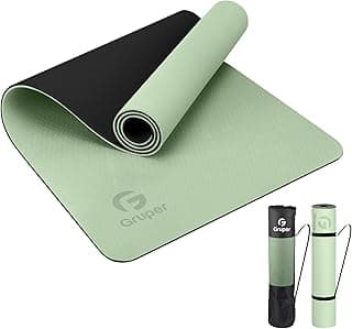 Pro TPE Yoga Mats for Women, Anti-Tear Workout Mats for Home, Pilates and Floor Exercises, 72"L x 24"W x 0.24"/0.32"TH
