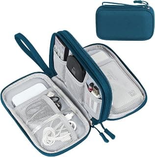 Wrist Strap, Waterproof, Double Layers Portable Electronics Travel Carrying Case for Cord, Charger, Daily Business Trips Use