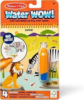 Melissa & Doug On The Go Water Wow! Reusable Water-Reveal Activity Pad - Safari - FSC Certified