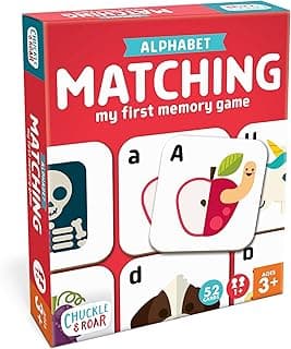 Amazon Deal Alert: Chuckle & Roar Alphabet Matching Memory Game for Kids Ages 3+ – Preschool Letter Matching Board Game for Toddlers, Uppercase & Lowercase ABC Learning Game