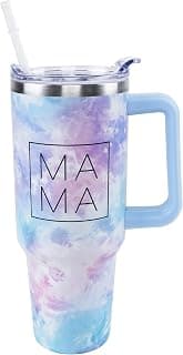 Best Mom Coffee Travel Mug Insulated Cup Hot Cold Christmas Mothers Day Birthday Gifts for Women