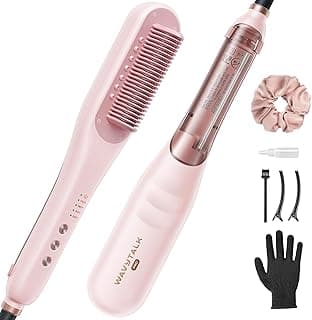 Wavytalk Pro Steam Hair Straightener Brush, Steamline Pro 3-in-1 Straightening Brush for Curly Hair, Fast Salon Results with Less Damage, Anti-Frizz and Hair Nourishment